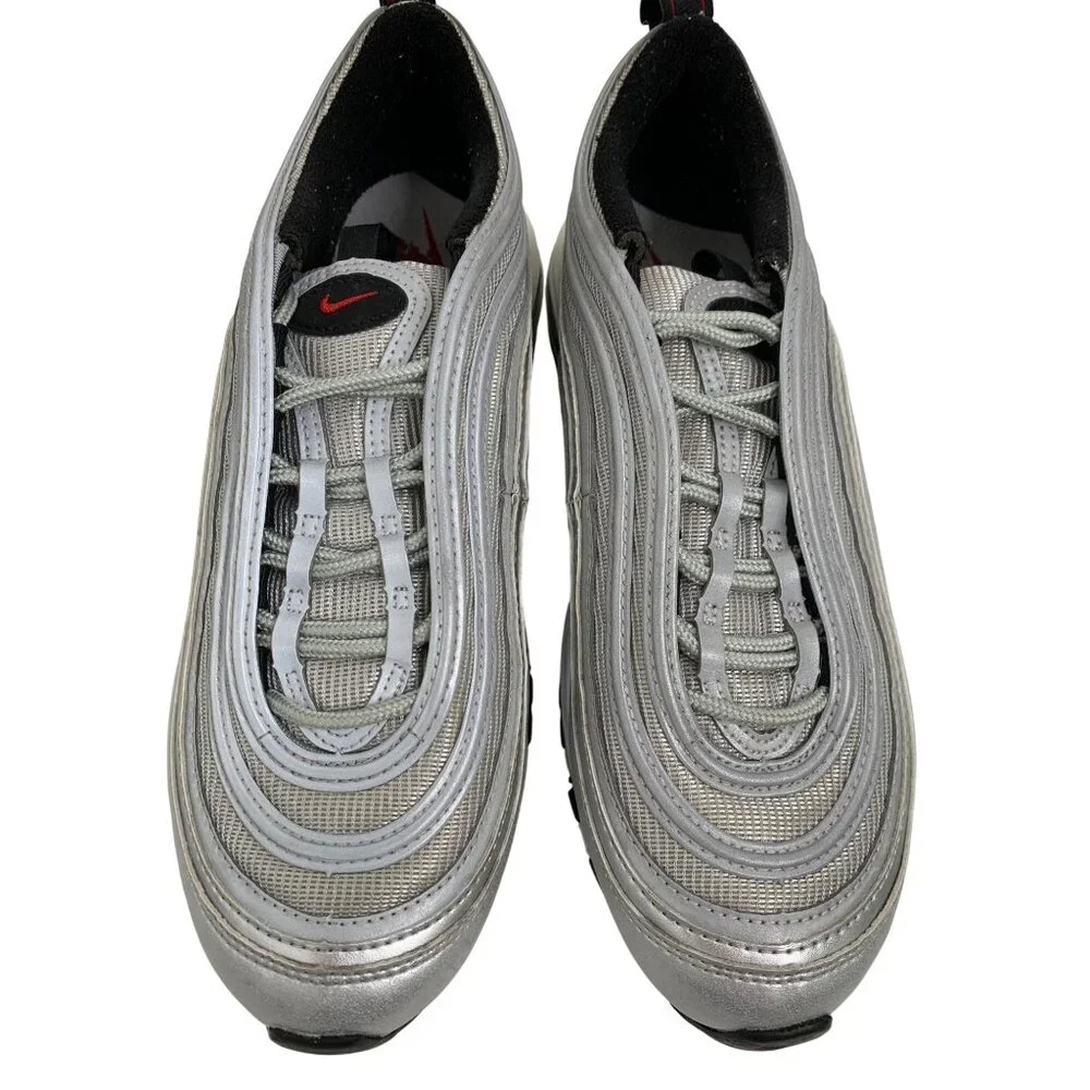Nike Air Max 97 Silver Bullet Sneakers Youth 6.5Y O10705 EUC 918890-001 Athletic - Picture 8 of 10